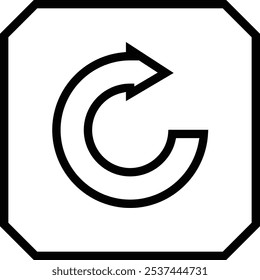 ícone reproduzir. Design de estilo linear fino isolado em fundo branco