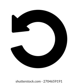 Replay Icon Vector Symbol Design Illustration