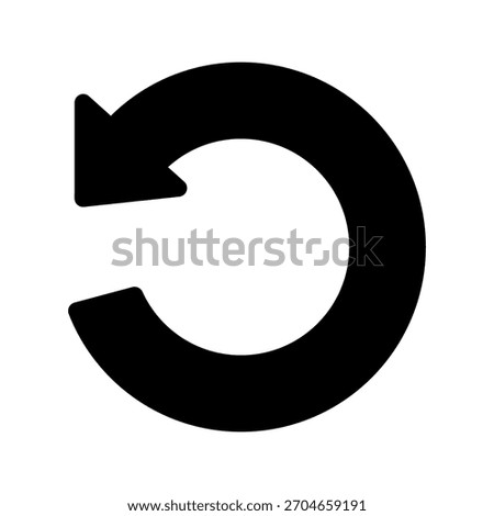 Replay Icon Vector Symbol Design Illustration