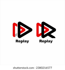Replay logo design with a simple letter R concept.