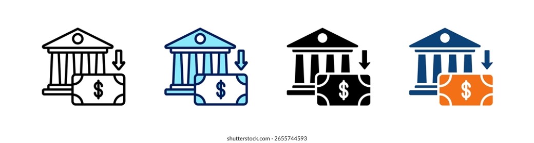 Replenishment All In One Icon Multi Styles Vector Set