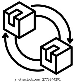 Replication Icon Element For Design