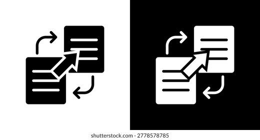 Replication Icon Sheet Black And White