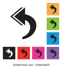 Reply All Icon with Different Color Background