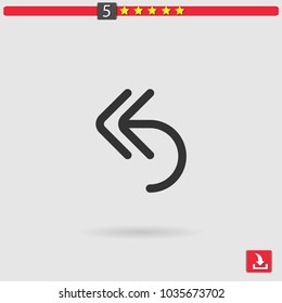 reply all vector icon