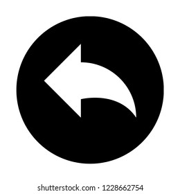 Reply arrow symbol