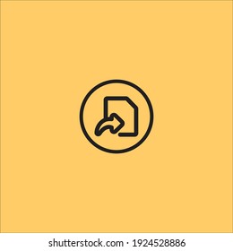 reply files icon in background yellow