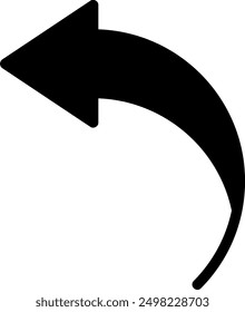 reply glyph icon illustration vector