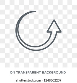 Reply icon. Reply design concept from Communication collection. Simple element vector illustration on transparent background.