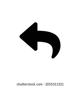 reply Icon. Flat style design isolated on white background. Vector illustration