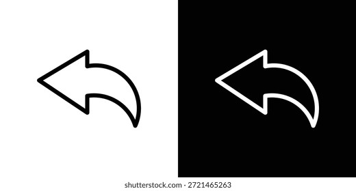 Conceito de logotipo do ícone Responder em traçados