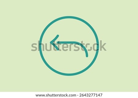 Reply icon. icon related to UI elements. suitable for web site, app, user interfaces,element, printable etc. line icon style. simple vector design editable