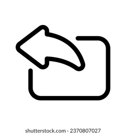 Reply Icon Vector Symbol Design Illustration