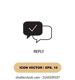 reply icons  symbol vector elements for infographic web