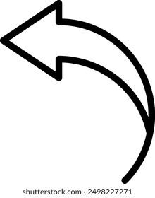reply line icon illustration vector
