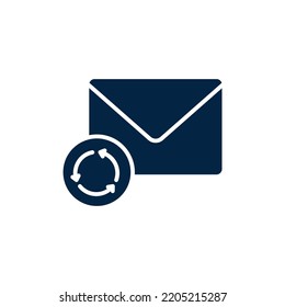 Icono de línea de concepto de correo de respuesta. Ilustración de elemento simple. Responder al diseño de símbolos de esquema de concepto de correo.
