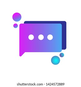reply message gradients color flat designs
