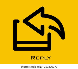 Reply Vector Icon