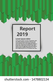 Report 2019 vector abstract brochure