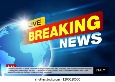 Report all events, urgent news all over the world.
With a design template for the job News tv, breaking news, broadcast channel headline, news headlines, hotnews.
Vector EPS file.
