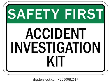 Report all injuries and accidents sign