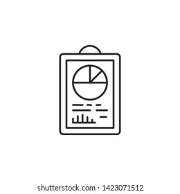 report, analytic icon. Simple thin line, outline vector of Saving money icons for UI and UX, website or mobile application