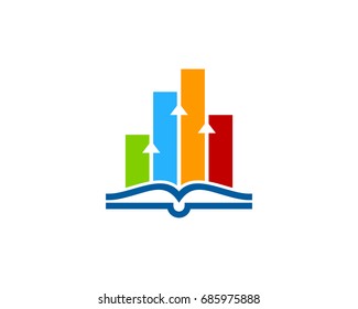 Report Book Icon Logo Design Element