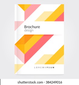 Report, brochure, catalog cover template. Abstract geometric background. EPS 10