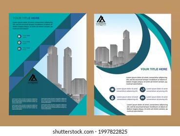 report and business cover design