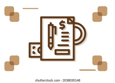 Report business  icon symbol sign from modern data analytics for mobile concept and web apps design. Business and statistics related vector line icons. 