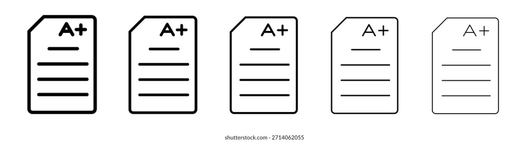Report card icon design, logo, app, UI. Vector illustration, EPS