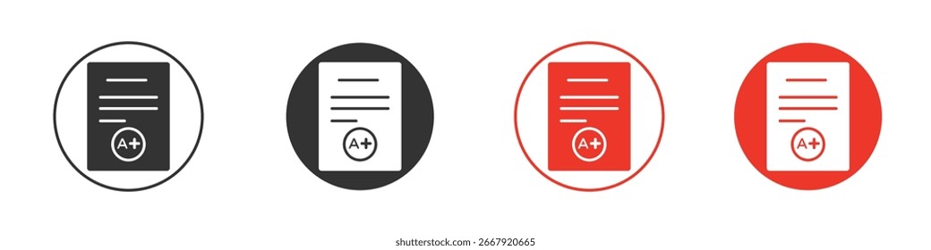 Icono de la tarjeta de informe para el logotipo, símbolo de la muestra del Vector para el diseño
