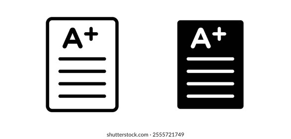Report card icons for web ui designs