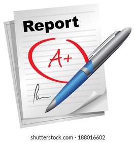Report Card - Illustration