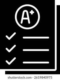 Report Card vector icon. Can be used for printing, mobile and web applications.