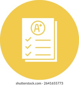 Report Card vector icon. Can be used for printing, mobile and web applications.