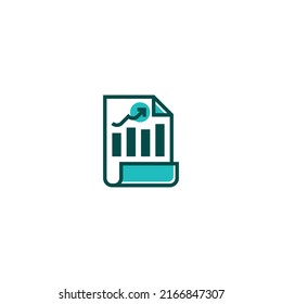 Report Chart line icon. linear style sign for mobile concept and web design. Outline vector icon. Symbol, logo illustration. Vector graphic