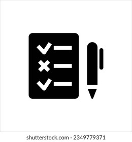 Report checklist task vector icon