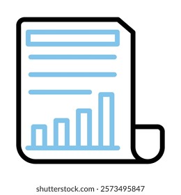 Report
 Color line icon, editable vector icon, pixel perfect, illustrator ai file