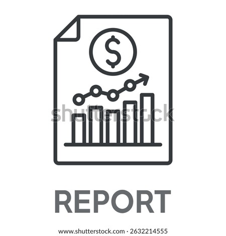 report concept simple design icons, simple style design inspiration for any interface and purpose suitable for symbols and more