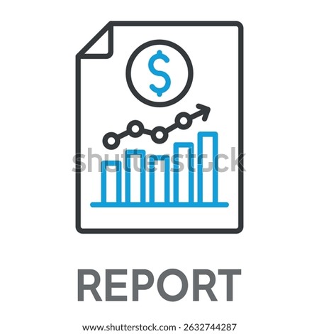 report concept simple design icons, simple style design inspiration for any interface and purpose suitable for symbols and more