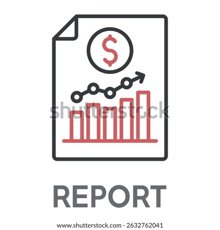report concept simple design icons, simple style design inspiration for any interface and purpose suitable for symbols and more