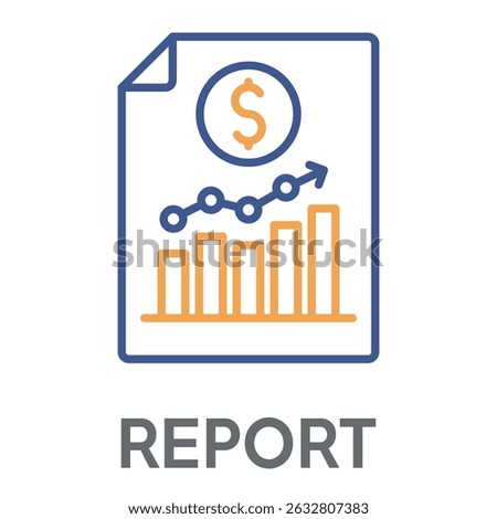 report concept simple design icons, simple style design inspiration for any interface and purpose suitable for symbols and more