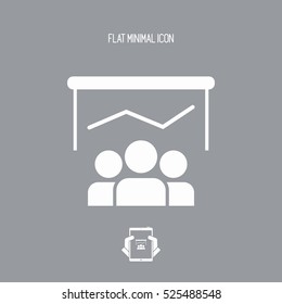 Report conference - Flat minimal icon