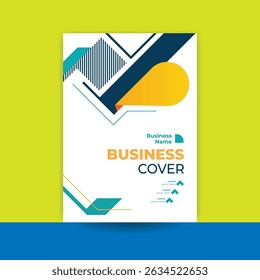 Report cover, brochure design, flyer template, annual report cover design, cover design, finance report, business cover design, bauhaus, geometric, a4