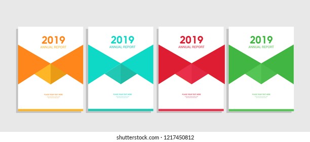 Report Cover Design, A4 Poster cover, Flat colorful background, gradient cover design 