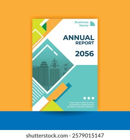report cover design, annual report cover design, promotion template, marketing kit, flayer design, pamphlet, brochure design, geometric, financial report cover