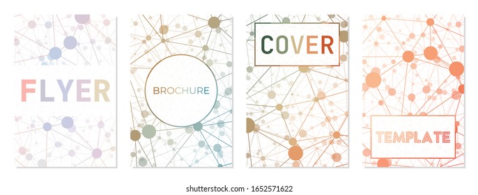 Berichtsentwurf. Kann als Cover, Banner, Flyer, Poster, Visitenkarte, Broschüre verwendet werden. Attraktive Kollektion geometrischer Hintergrund. Elegante Vektorillustration.