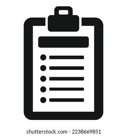 Report data icon simple vector. Document paper. File market