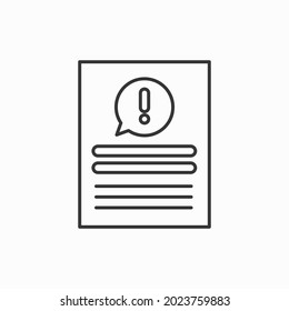 Report document icon. Paper document icon. Vector illustration on white background.